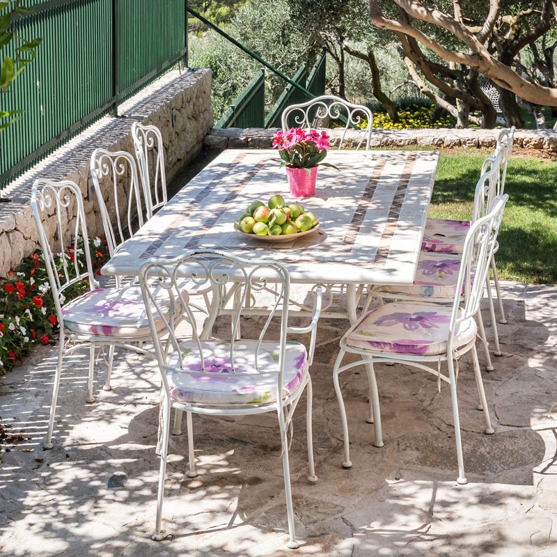 Housse de protection Iria pour grande table de jardin rectangulaire max.  210 x 110 cm