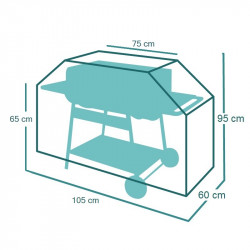 Housse de protection Barbecue sur Chariot 105 x 60 x h 95 cm STANDARD