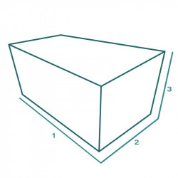 Housse de protection extérieure sur mesure Forme B