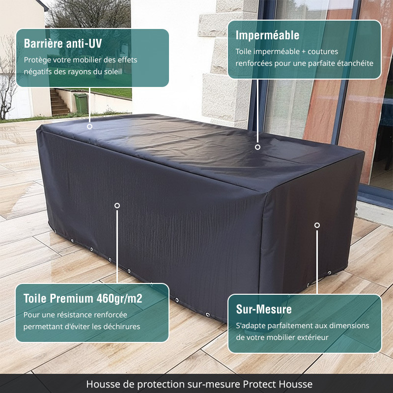 Housse de protection sur mesure pour mobilier de jardin - Protect Housse