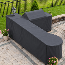 housse cuisine extérieure d'angle sur mesure